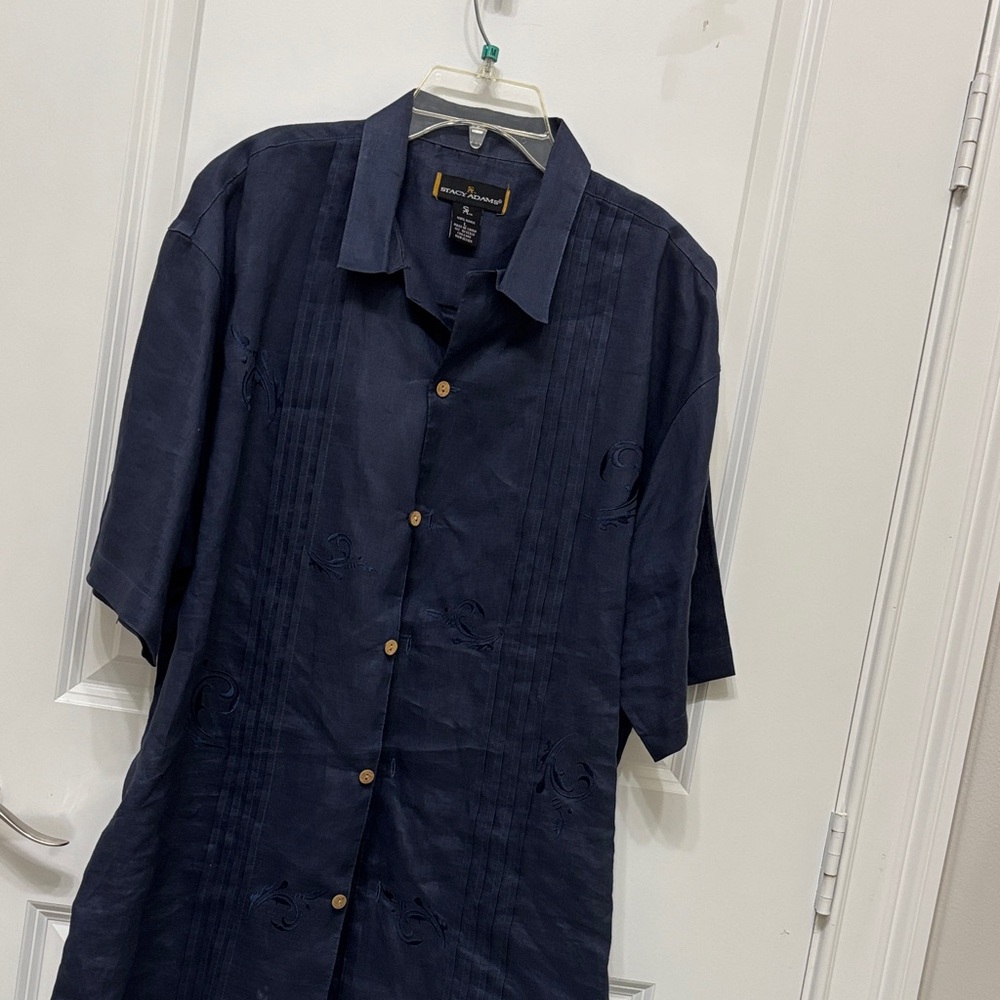 Stacy Adams Dark Blue Shirt